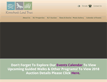 Tablet Screenshot of kennebunklandtrust.org